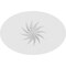 Ekena Millwork Standard Dalton Spiral Rosette With Square Edge, 5"W x 3 1/4"H x 3/4"P ROSP050X033X075DAL12 - alternate 3